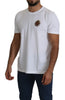 White Sacred Heart Applique Cotton Top T-shirt