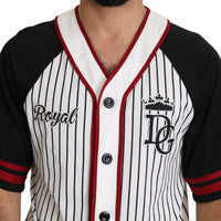 Multicolor King Royal DG Baseball Jersey Striped T-shirt