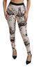 Multicolor Floral Bengal Cat Leggings Pants