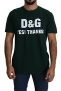 Green DG Yes Thanks Print Cotton Tee T-shirt