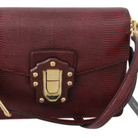 Bordeaux Leather LUCIA Shoulder Messenger Purse Bag