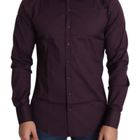 Purple Cotton Stretch Formal SICILIA Dress Shirt