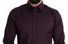 Purple Cotton Stretch Formal SICILIA Dress Shirt