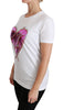 White Cotton DG Love Heart Top T-shirt