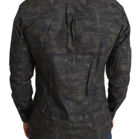 Multicolor Camouflage Cotton Casual Shirt