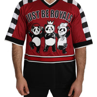 Red Black Oversize Panda T-Shirt