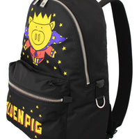 Black Golden Pig of the Year School Backpack