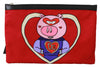 Red Super Pig DG Love Print Hand Pouch Purse