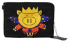 Black Super Pig Print Hand Toiletry Bag