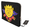 Black Super Pig Print Hand Toiletry Bag