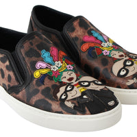 Leather Leopard #dgfamily Loafers Shoes