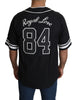 Black Baseball Jersey Shirt King Royal Love  T-shirt