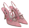 Pink Slingback Slim Heel Ayers Sandals