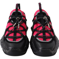 Diamond Black Pink Leather Sneaker