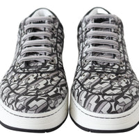 Hawaii Silver Black Glitter Sneakers