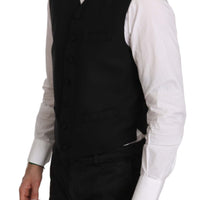 Black Formal Dress Waistcoat Gillet Vest