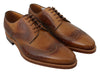 Brown Leather Derby Formal Brogue Shoes