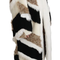 Sheep Fur Shearling Cape Jacket Coat