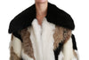 Sheep Fur Shearling Cape Jacket Coat