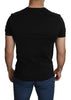 Black Round Neck Men Casual Top