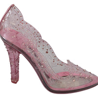 Pink Crystal Floral Heels  CINDERELLA Shoes