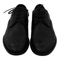 Black Leather Derby Formal Shoes