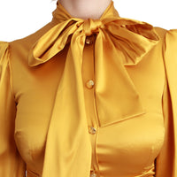 Yellow Silk Stretch Sheath Bodycon Mini Dress