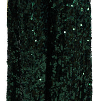 Green Sequin Trousers Queens Angel Pants