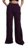 Purple Violet High Waist Wide Leg Trouser Pants