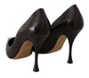 Brown Leather Heels Pumps Heels Shoes