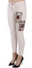 White Queen Of Hearts White Skinny Jeans