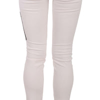 White Queen Of Hearts White Skinny Jeans