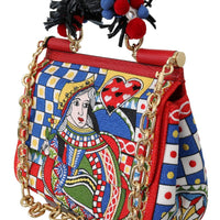 Multicolor Queen Of Hearts Purse Satchel SICILY Bag