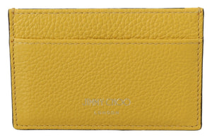 Aarna Yellow Leather Card Holder