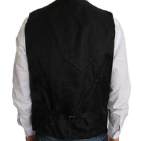 Black Wool Dress Waistcoat