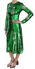 Green Sequin Swarovski Crystal Dress