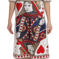 Queen Of Hearts Card Sequined RUNWAY  Dress