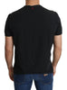 Black Henley Stretch Top Mens Underwear T-shirt