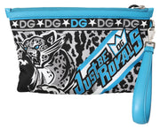 Multicolor Tiger Wrist Strap Mens Hand Pouch Toiletry Bag