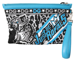 Multicolor Tiger Wrist Strap Mens Hand Pouch Toiletry Bag