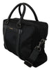 Black Mens Shoulder Strap Laptop Messenger Nylon