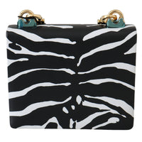 Leather GIRLS Black White Zebra Shoulder Cross Bag