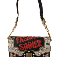 Leather Crystal Fashion Sinner LUCIA Purse