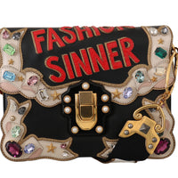 Leather Crystal Fashion Sinner LUCIA Purse