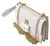 White Padlock Phone Purse Women Sicily Leather Bag