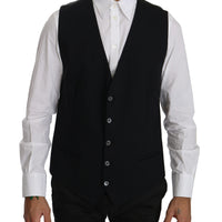 Black Waistcoat Formal Gilet Cotton Vest