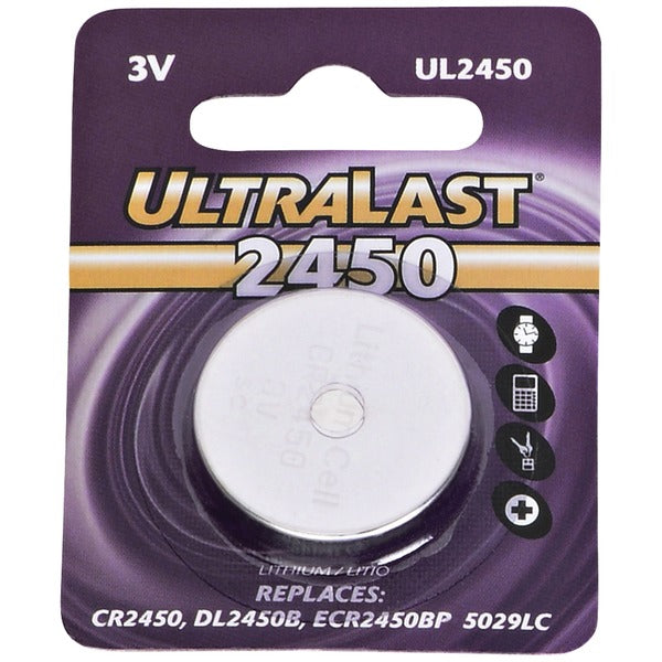 UL2450 CR2450 Lithium Coin Cell Battery