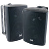 4" 3-Way Indoor-Outdoor Speakers (Black)