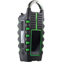 Scorpion II AM/FM/NOAA(R) Weatherband Radio and Flashlight, Black and Green