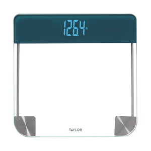 Clear Glass Bath Scale with Magic Display, 440-Lb. Capacity